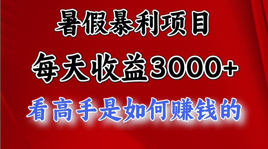 暑假暴力项目 1天收益3000+，视频号，快手，不露脸直播.次日结算 - 白戈学堂-<a href=