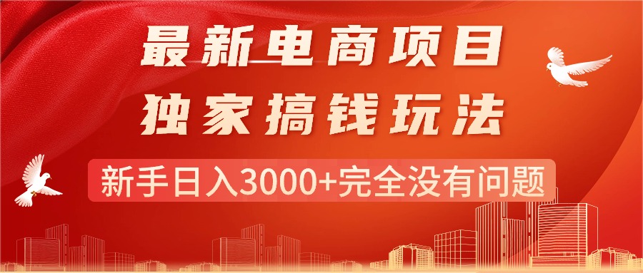 （11101期）最新电商项目-搞钱玩法，新手日入3000+完全没有问题 - 白戈学堂-<a href=