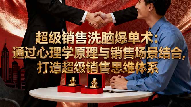 超级销售：洗脑式爆单术的思维体系