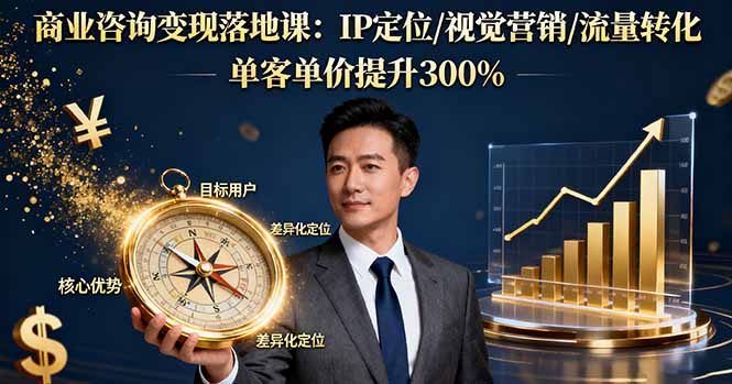 商业咨询变现课：IP定位与流量转化