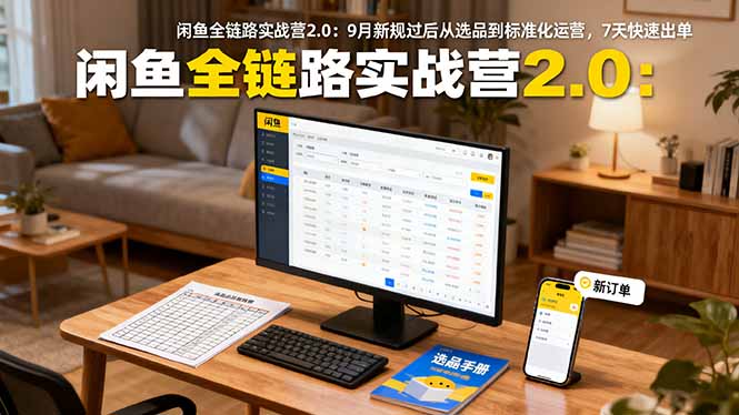 闲鱼全链路实战营2.0：9月新规后7天快速出单